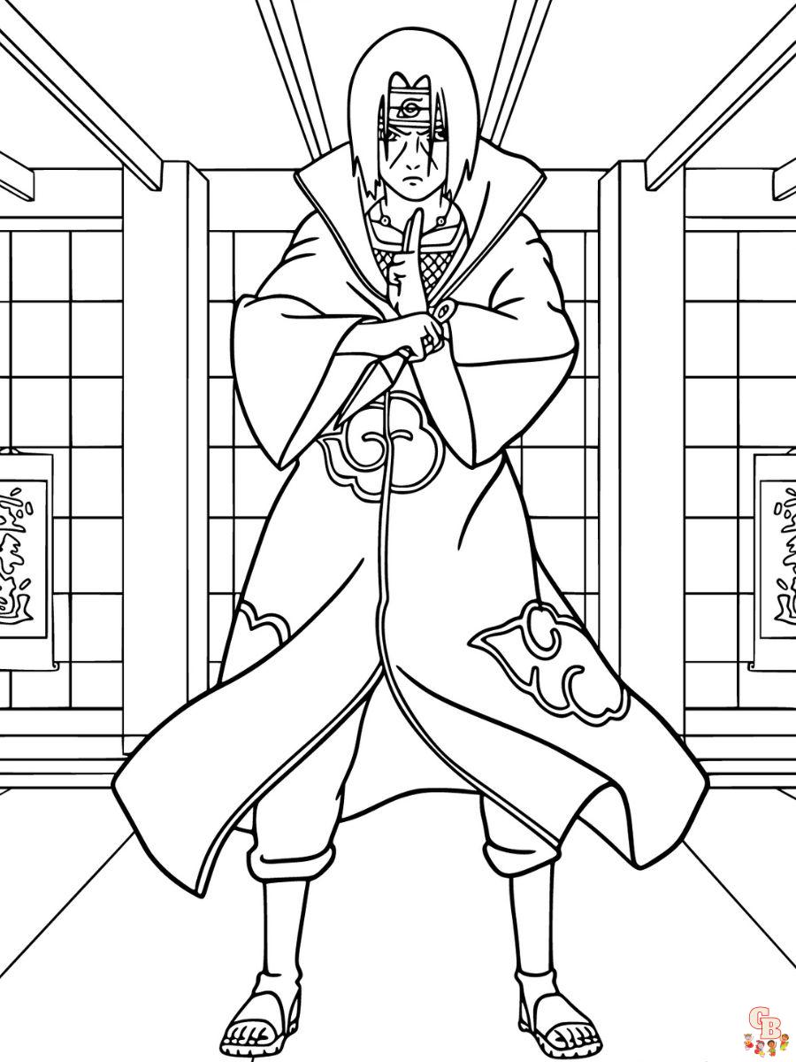 itachi coloring page