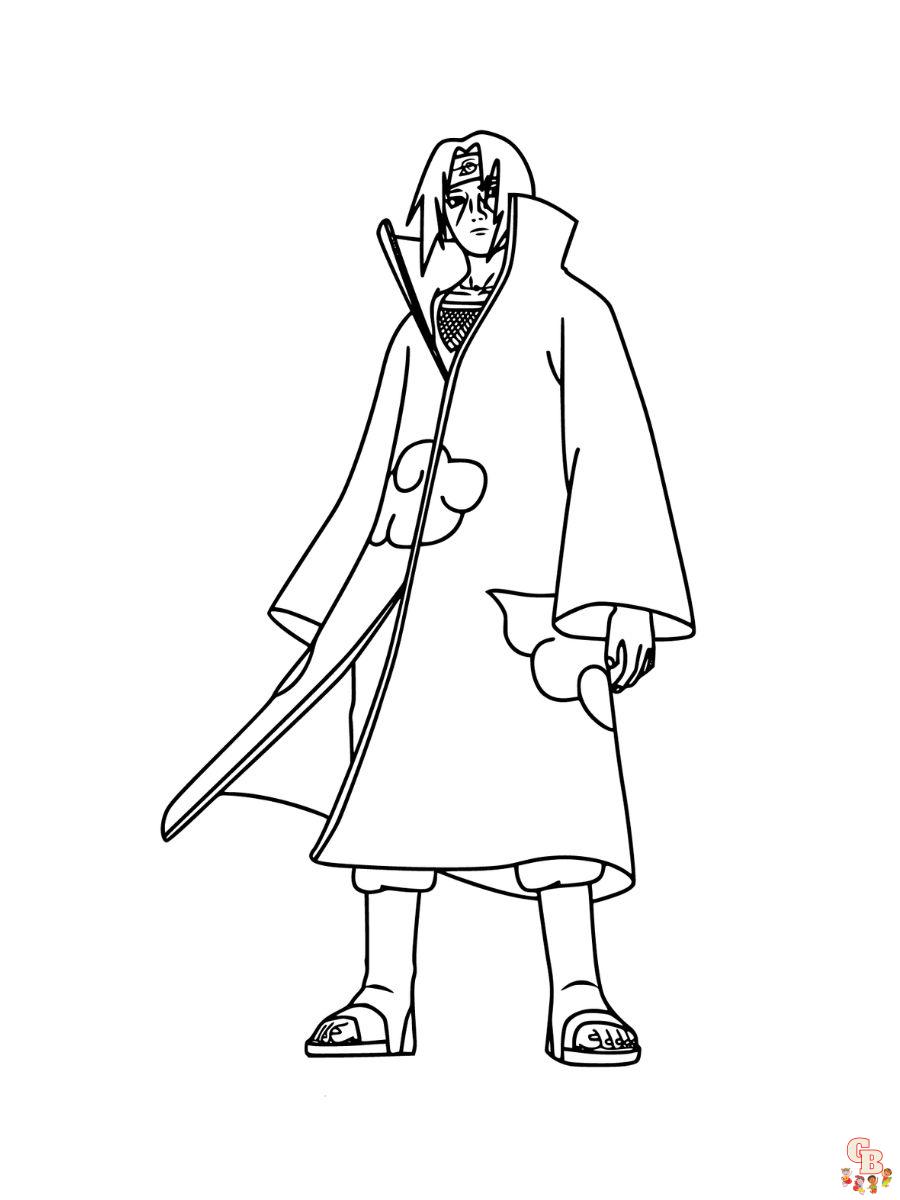 itachi coloring pages free