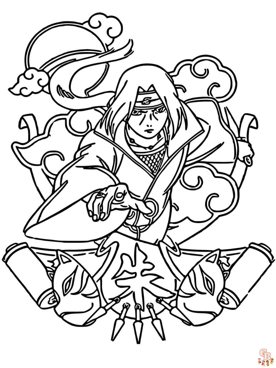 itachi coloring pages printable