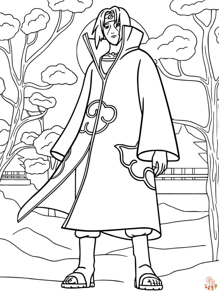 itachi coloring pages