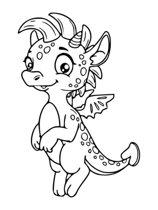 Dragon Coloring Pages Printable and Free