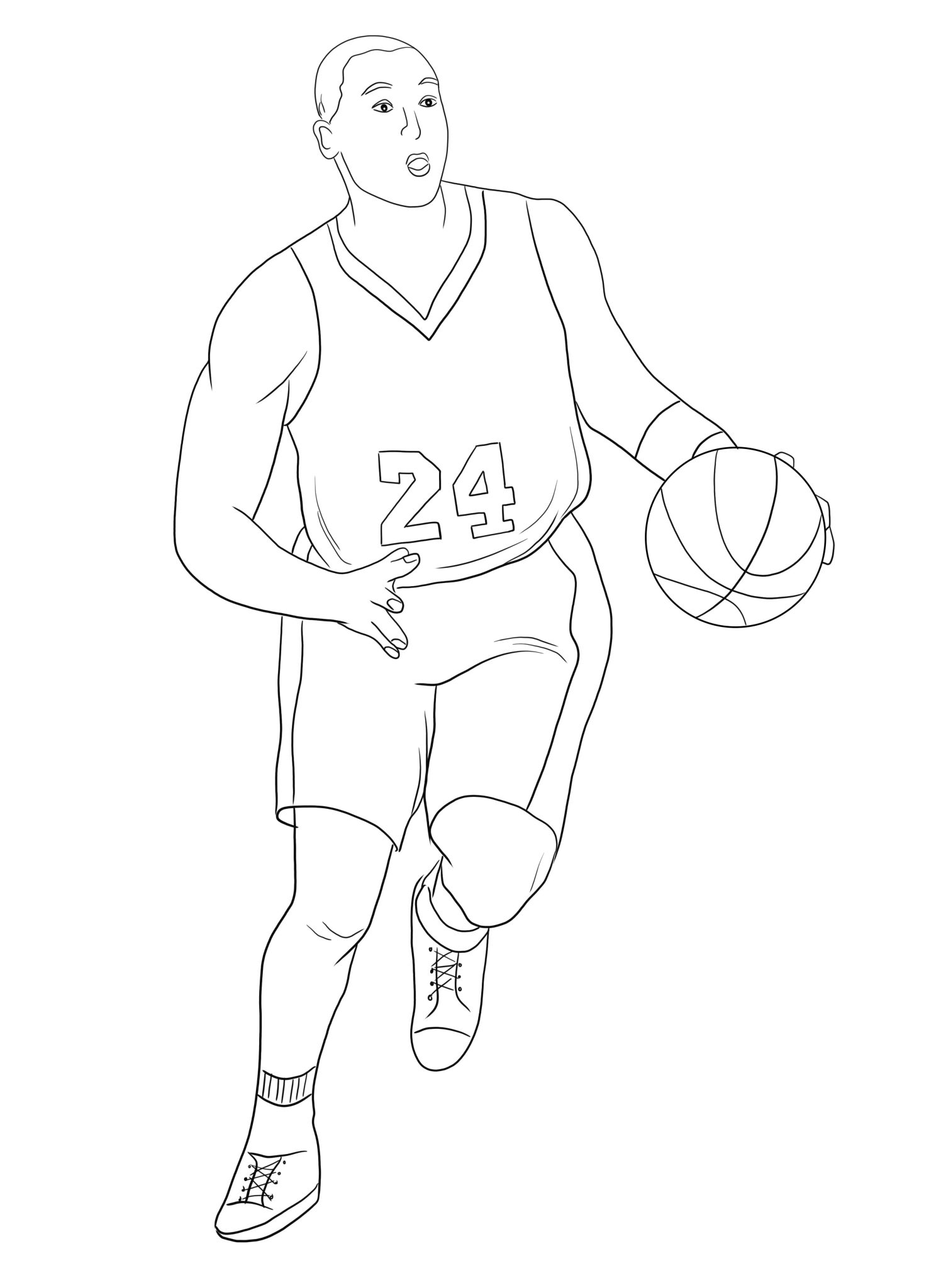 Printable Kobe Bryant Coloring Pages Free For Kids And Adults