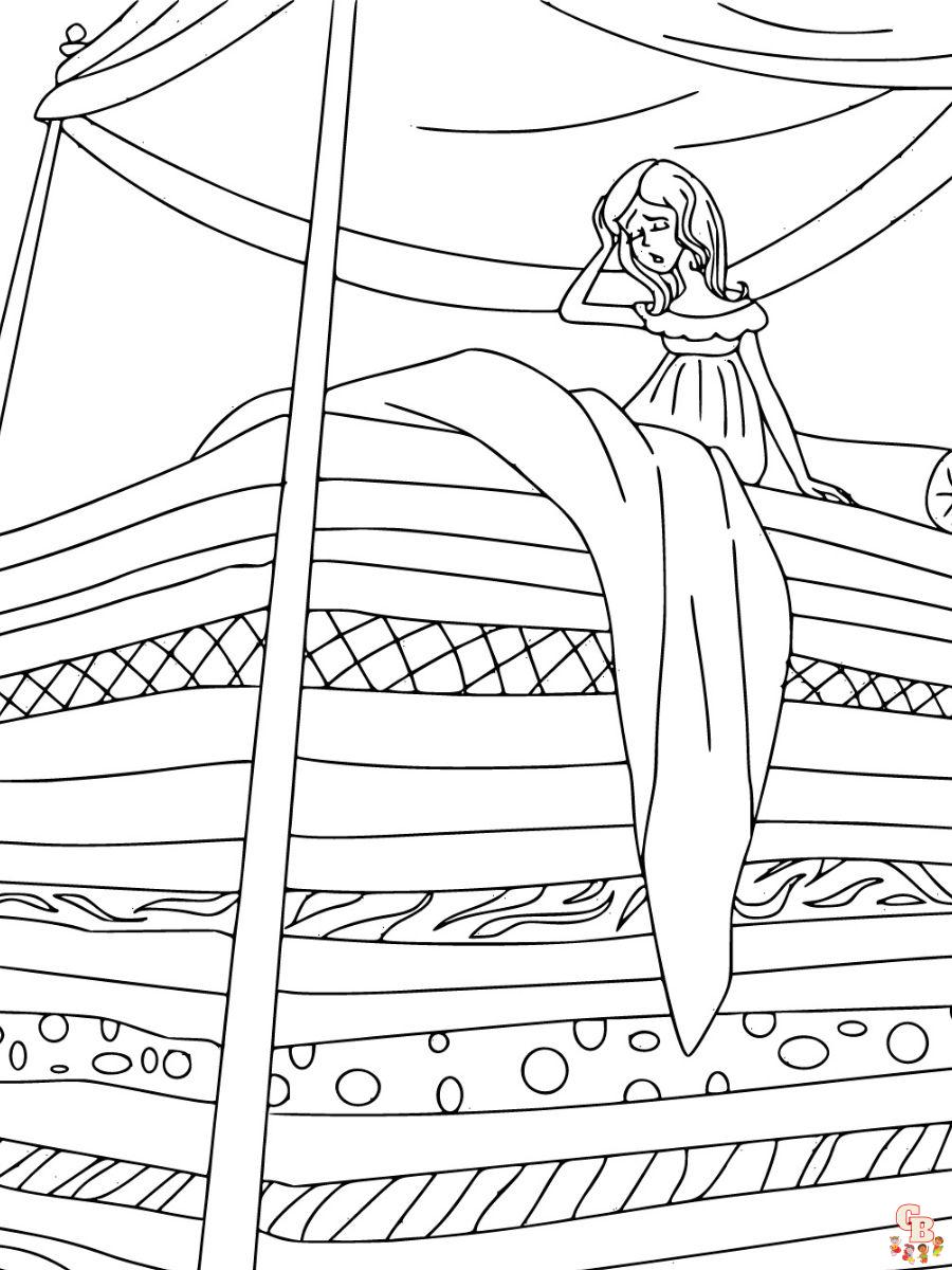 laird coloring pages the princess and the pea