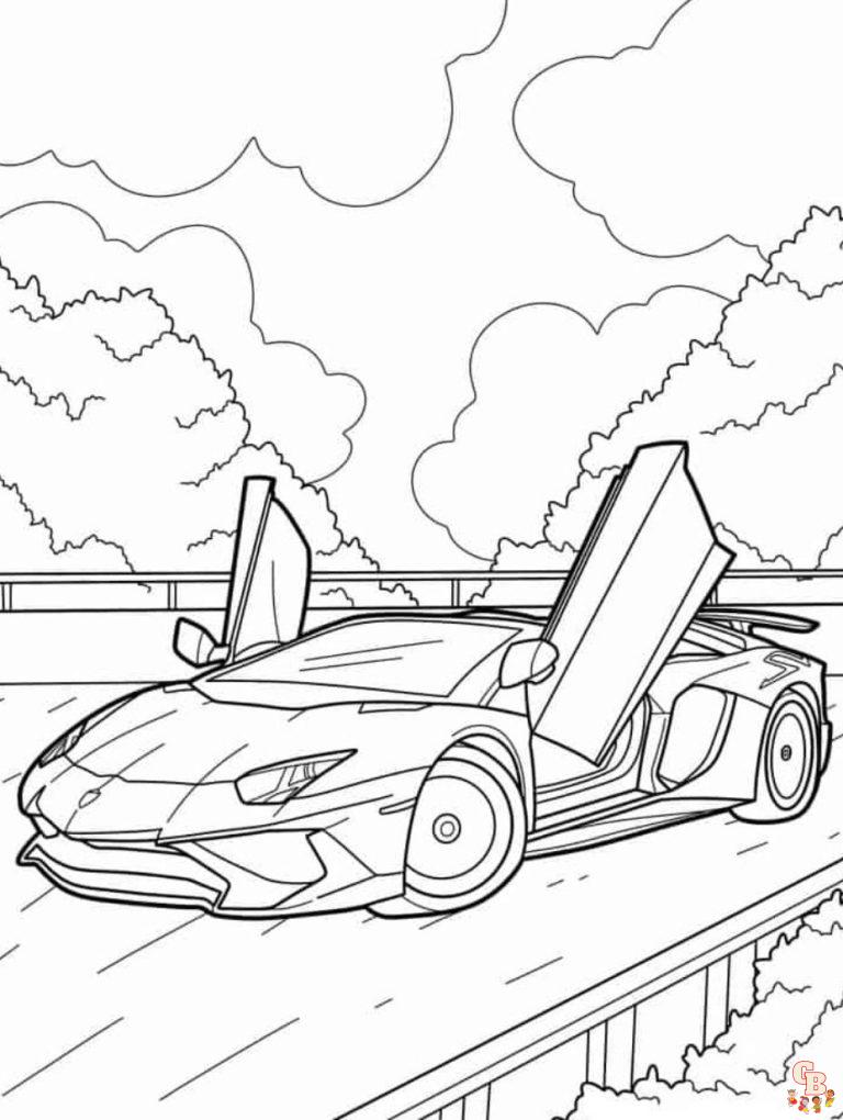 Lamborghini Coloring Pages - Get Free Printables At Gbcoloring