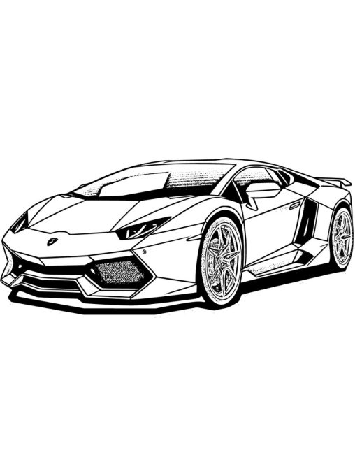 Lamborghini Coloring Pages - Get Free Printables at GBcoloring