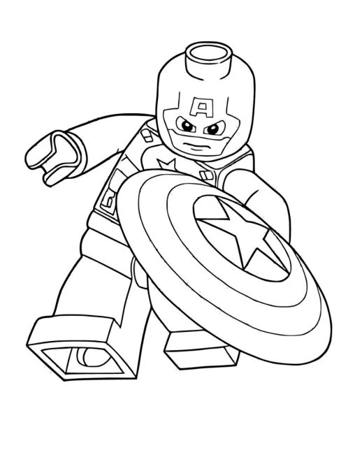 Captain America Coloring pages for kids - GBcoloring