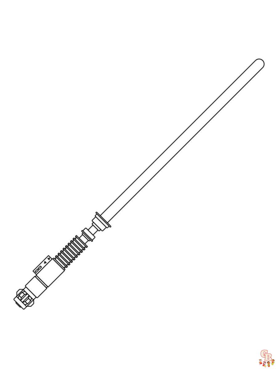 Lightsaber Coloring Pages