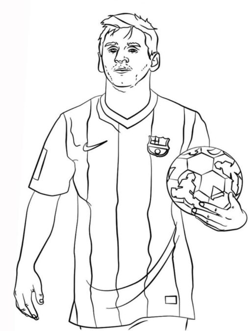 Create Masterpieces with Free Messi Coloring Pages for Kids