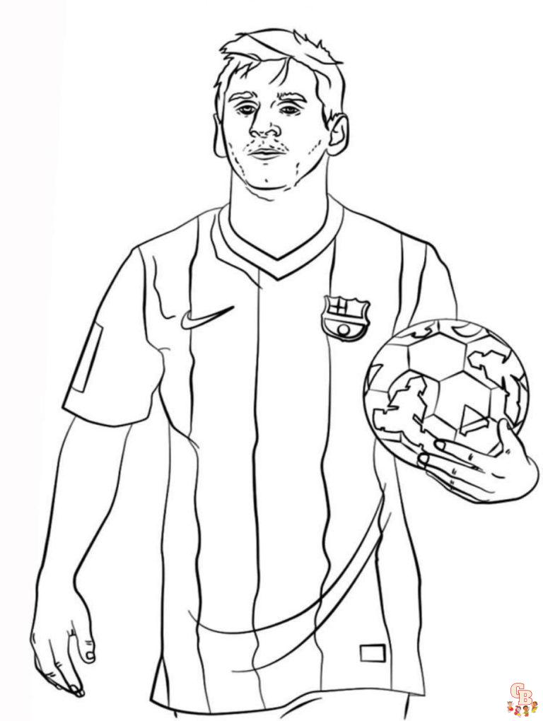 Create Masterpieces with Free Messi Coloring Pages for Kids