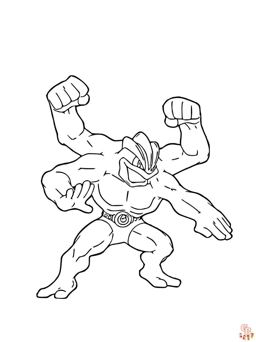 machamp coloring pages