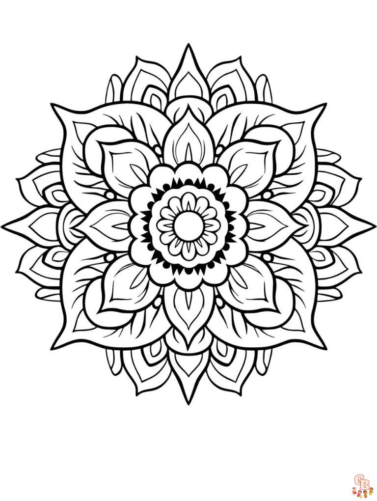 Mandala Coloring Pages - Free & Printable Designs for Relaxation