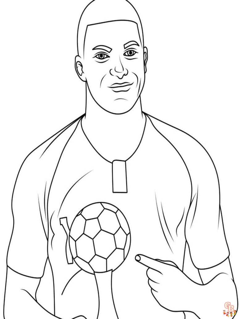 Mbappe Coloring Pages