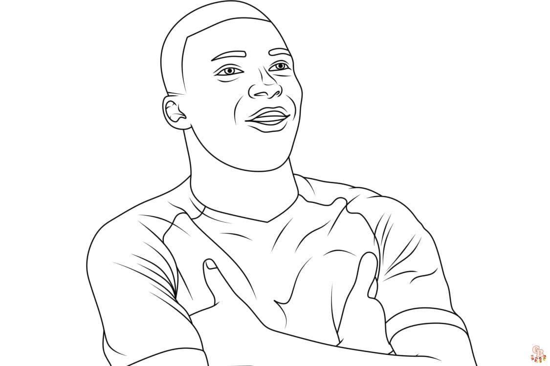 Mbappe Coloring Pages