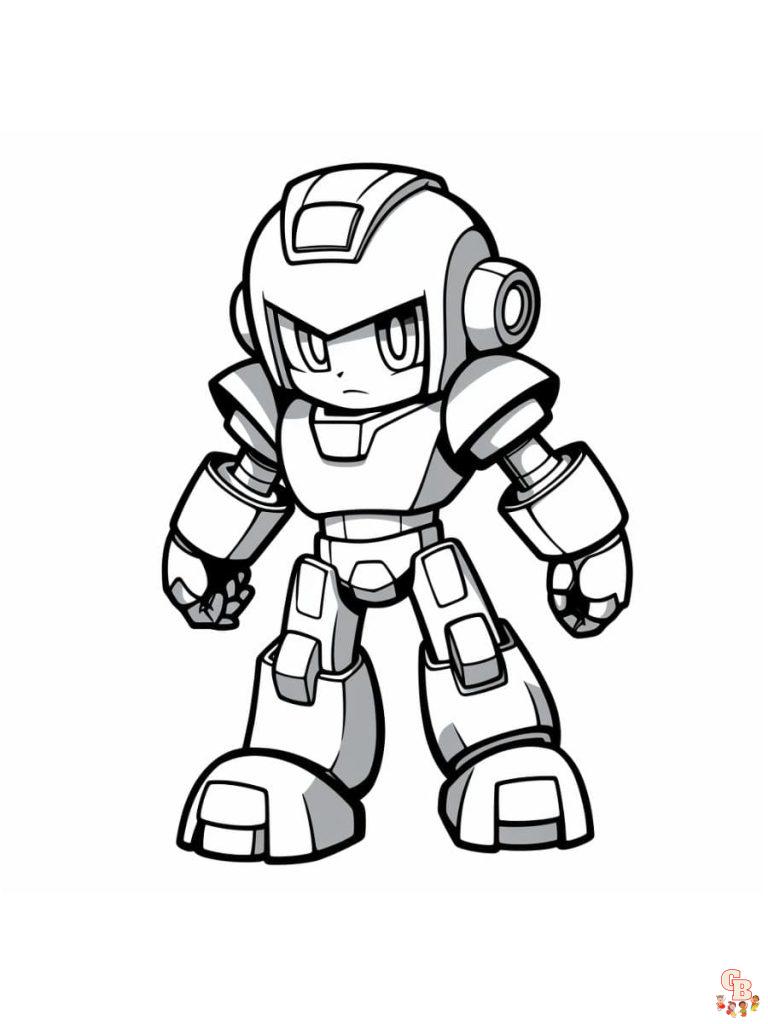Printable Mega Man Coloring Pages Free For Kids And Adults