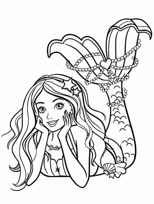 Printable Mermaid coloring pages for kids - GBcoloring