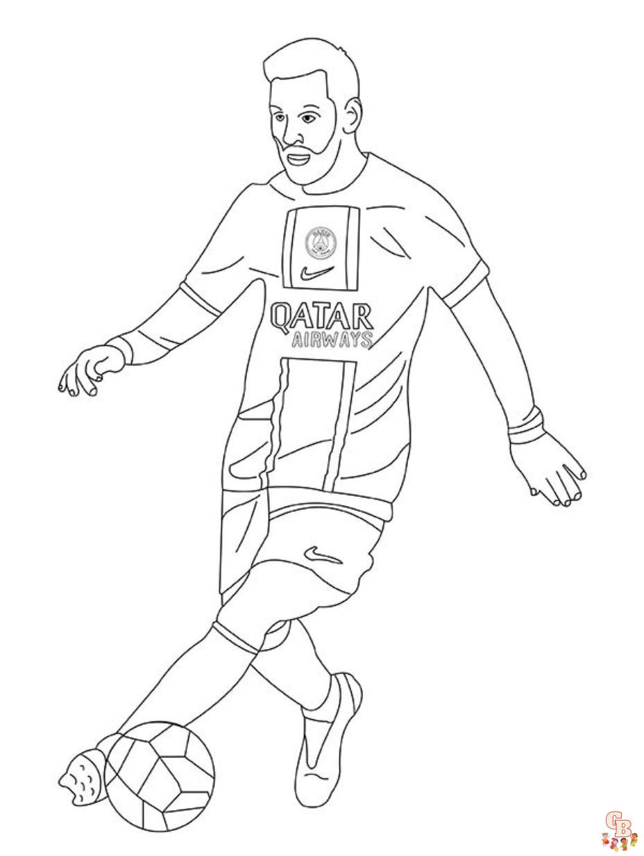 Messi Coloring Pages