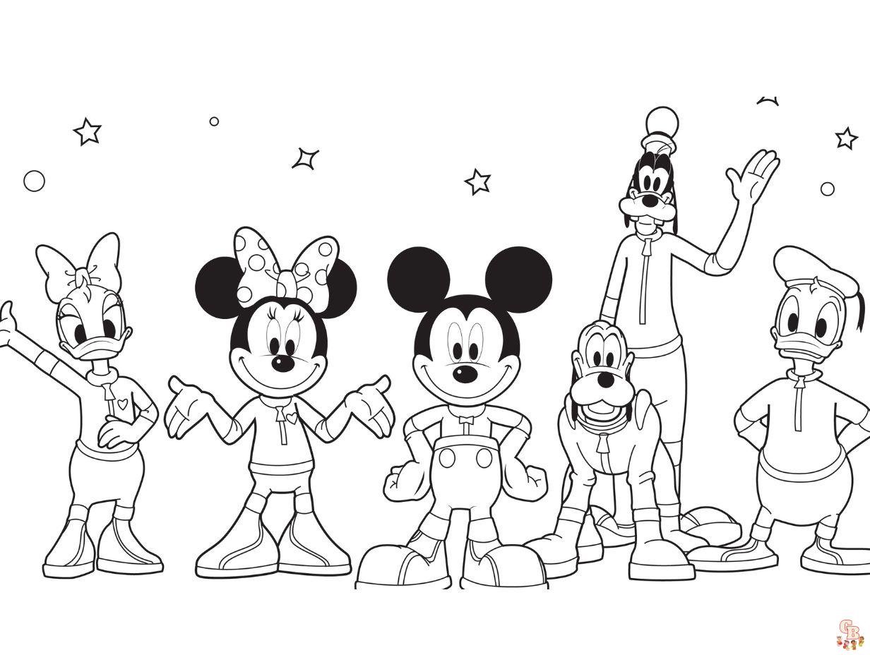 mickey mouse clubhouse coloring page