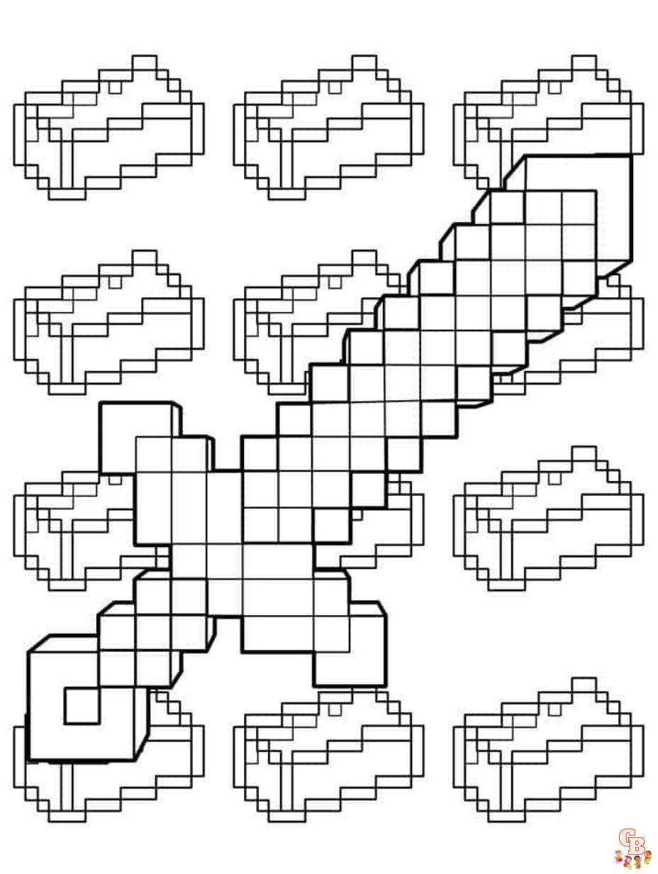 Minecraft coloring pages