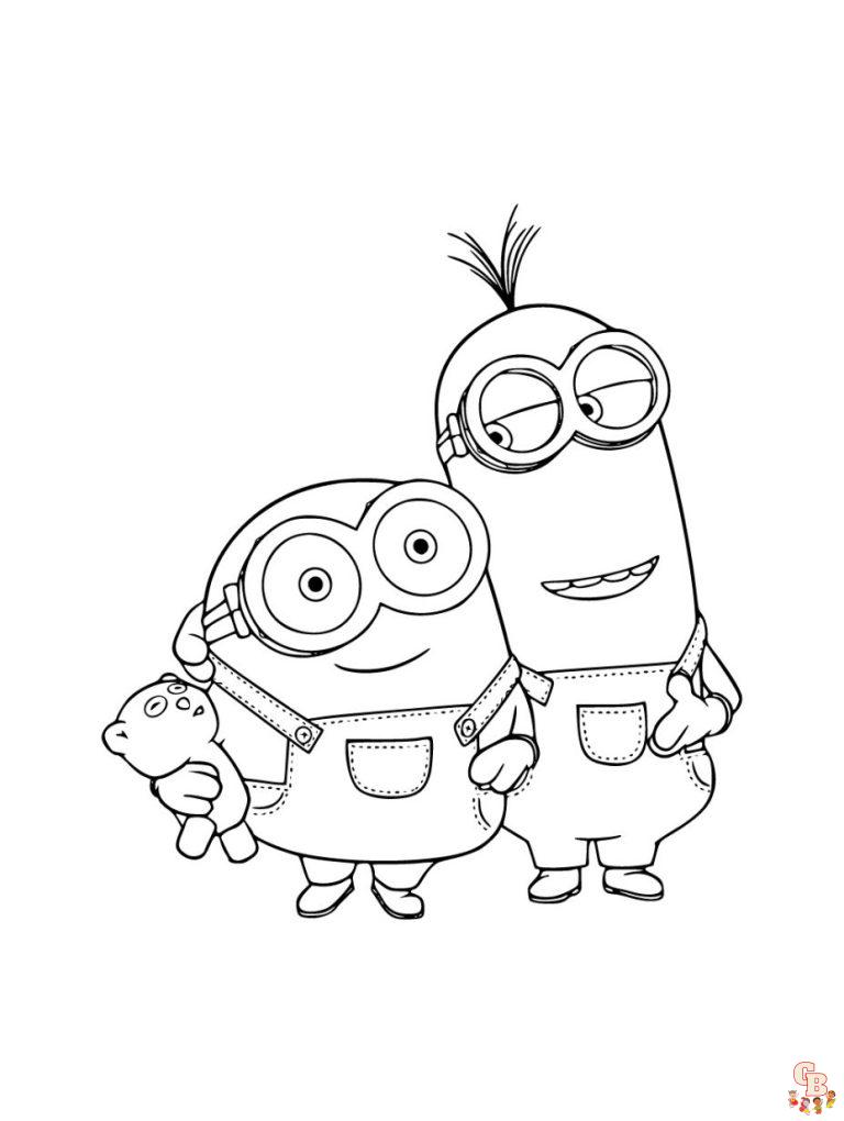 Minions Coloring Pages: Free Printable Sheets for Kids