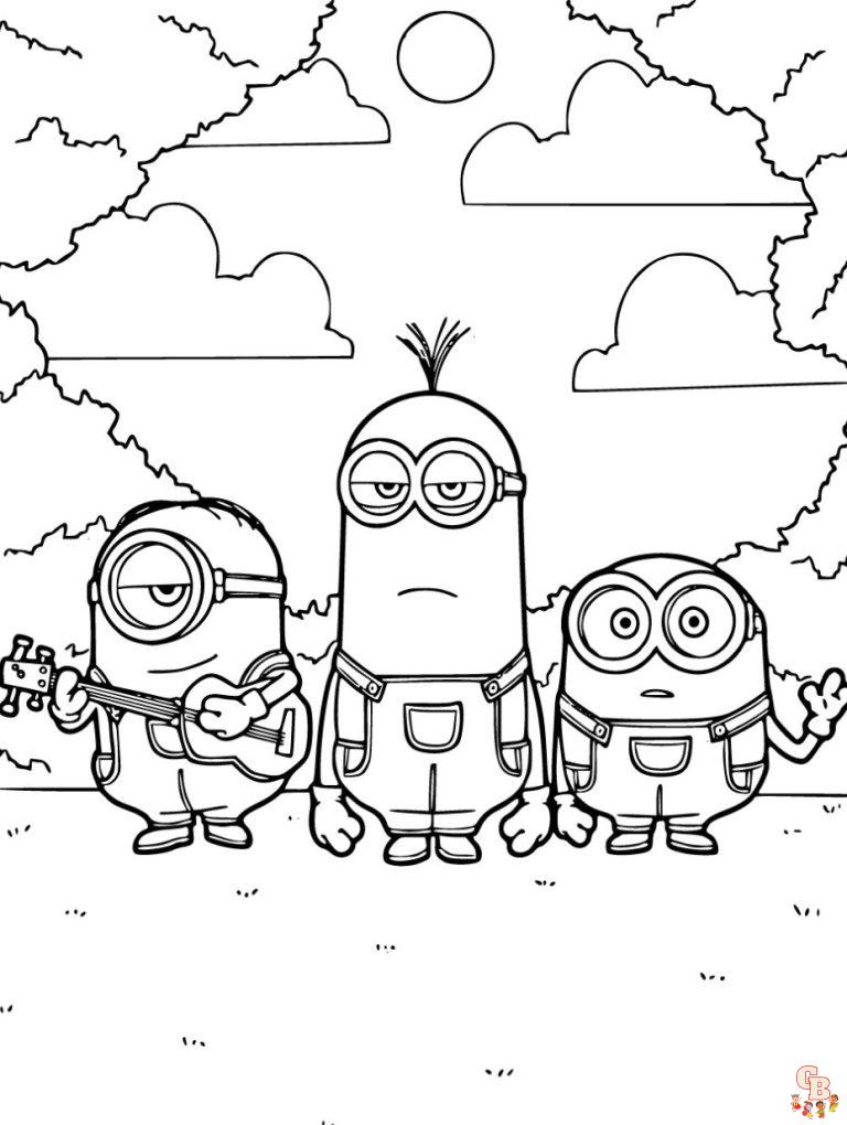 Minions Coloring Pages: Free Printable Sheets for Kids