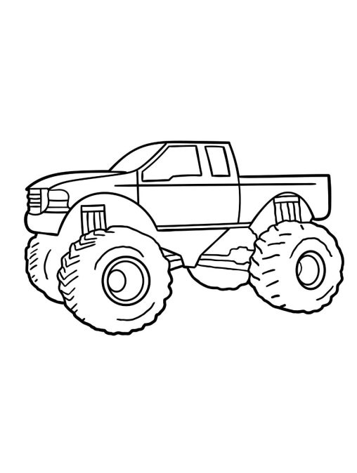 Monster Truck Coloring Pages Free Printable