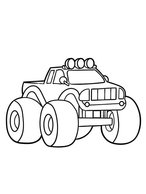 Monster Truck Coloring Pages Free Printable