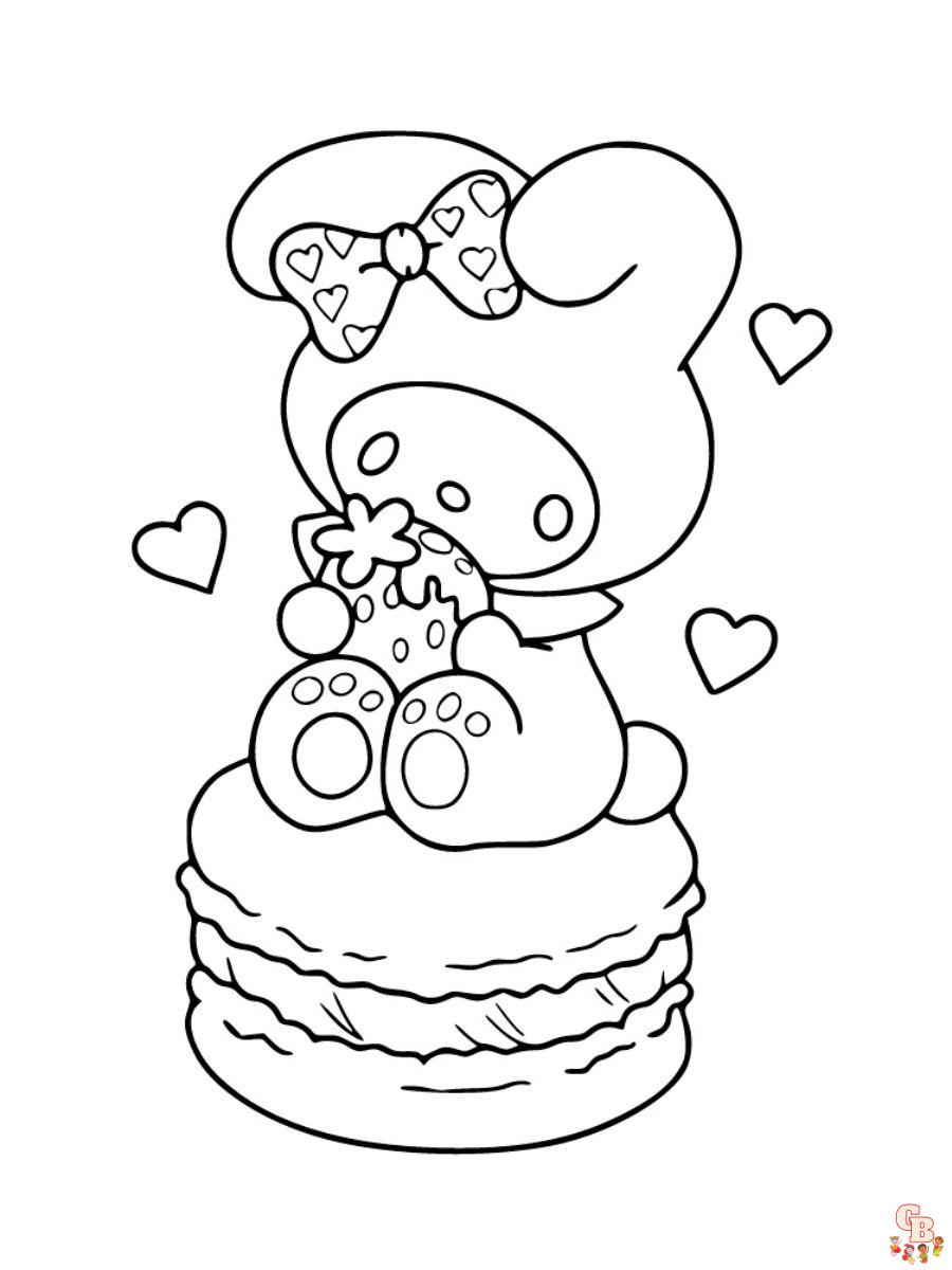 my melody free coloring pages