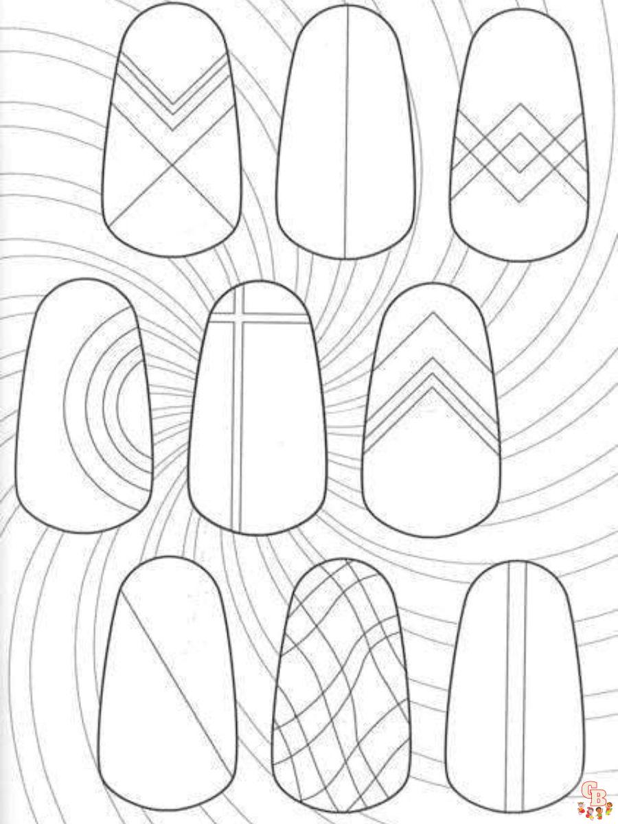 Nail Coloring Pages