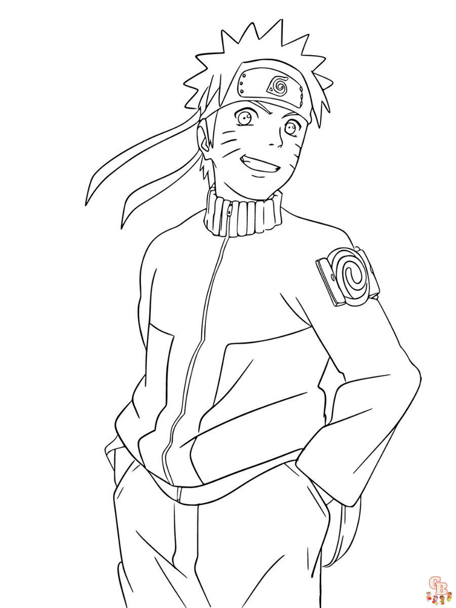 naruto coloring pages free