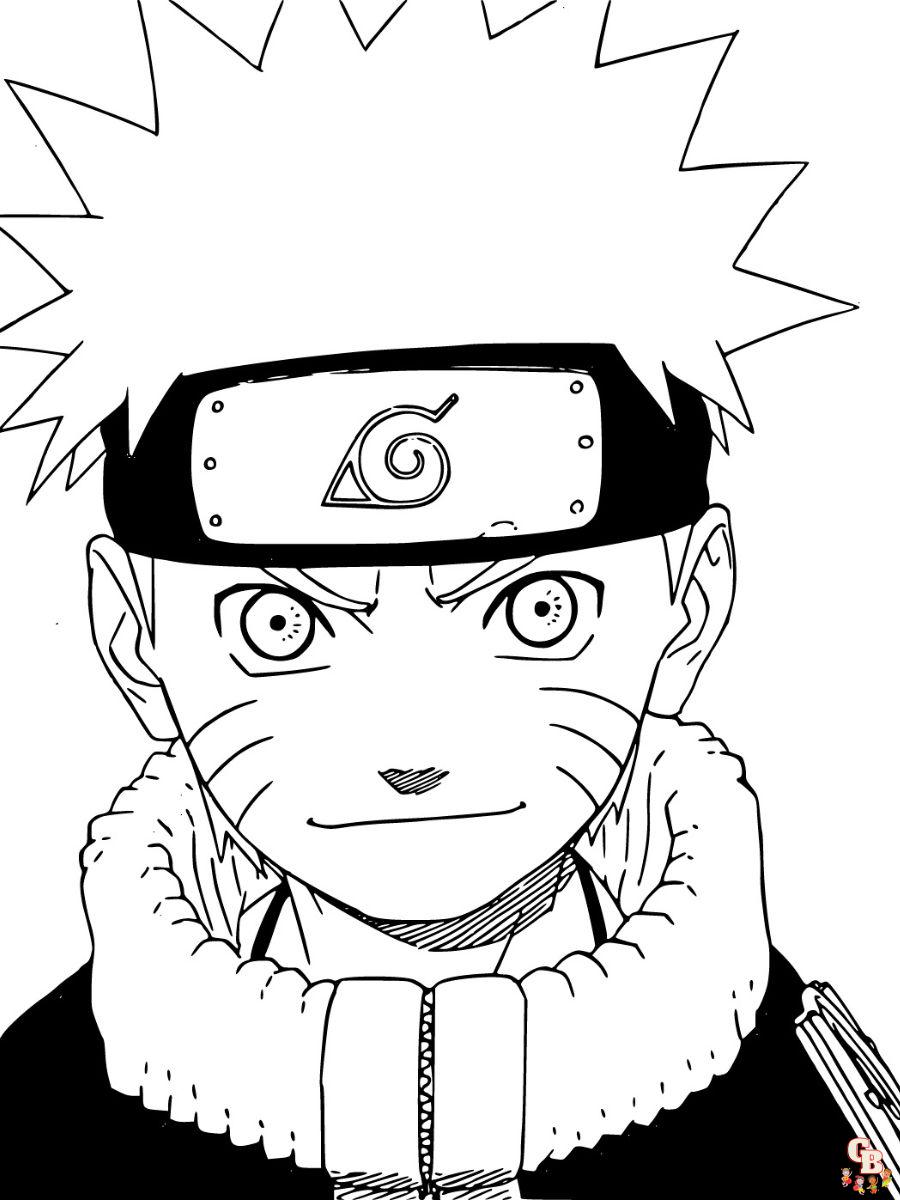 naruto free coloring pages