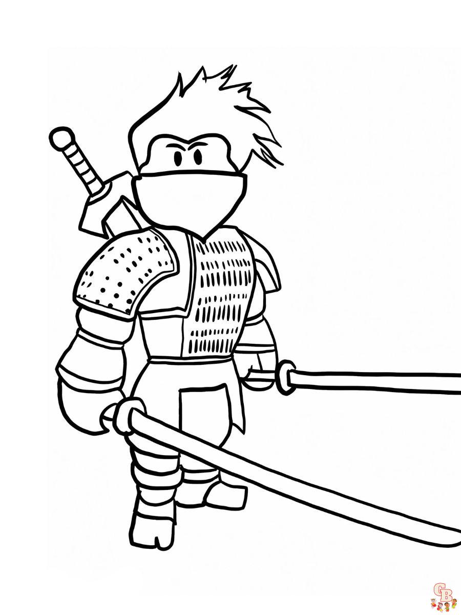 Roblox coloring pages
