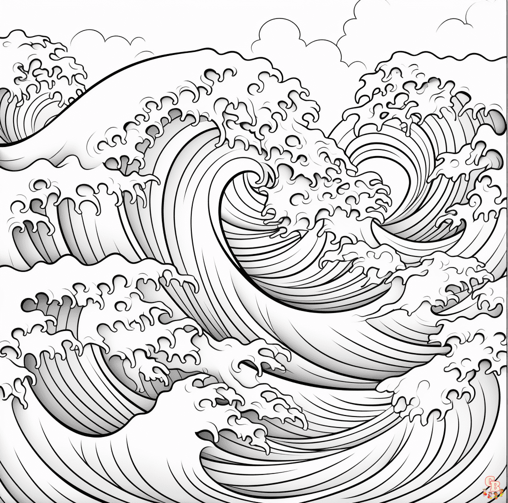 Wave Coloring Pages