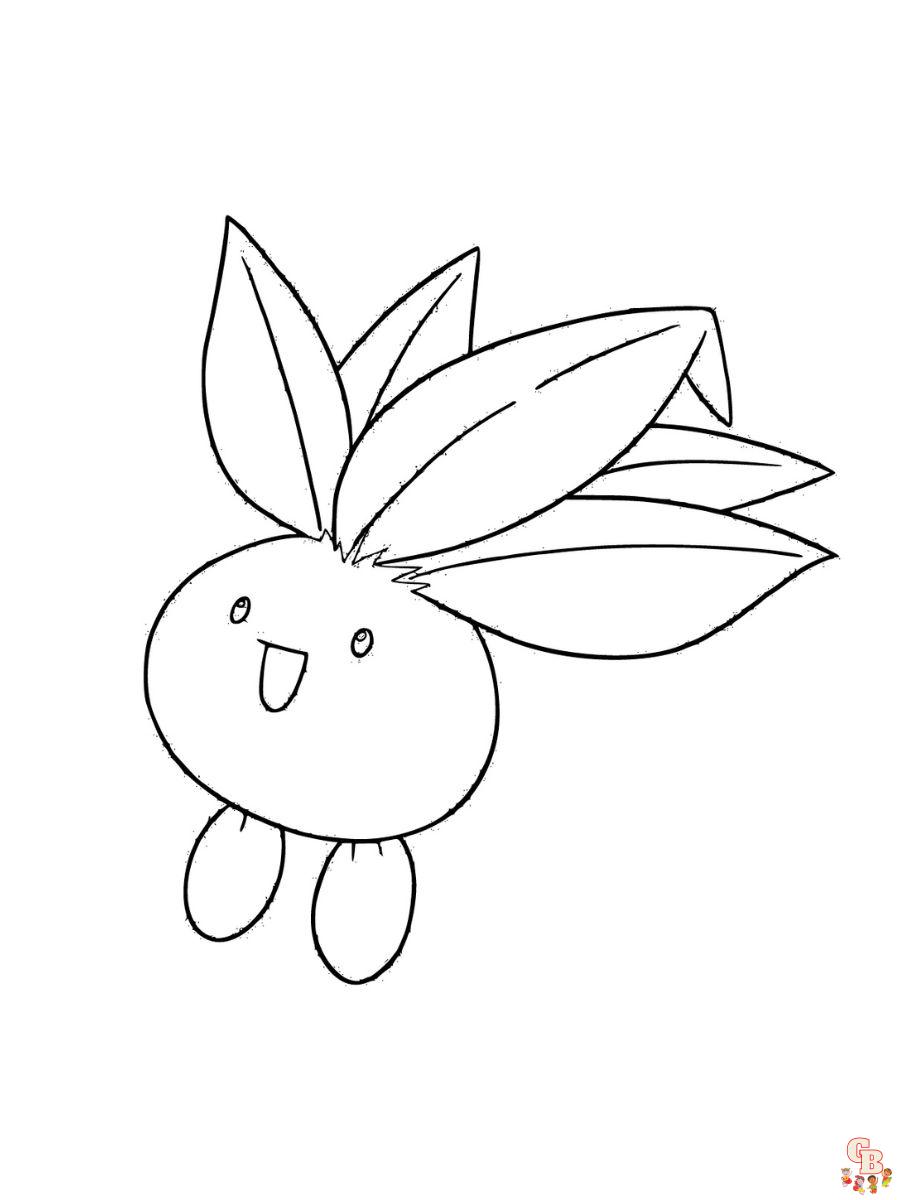 oddish coloring pages