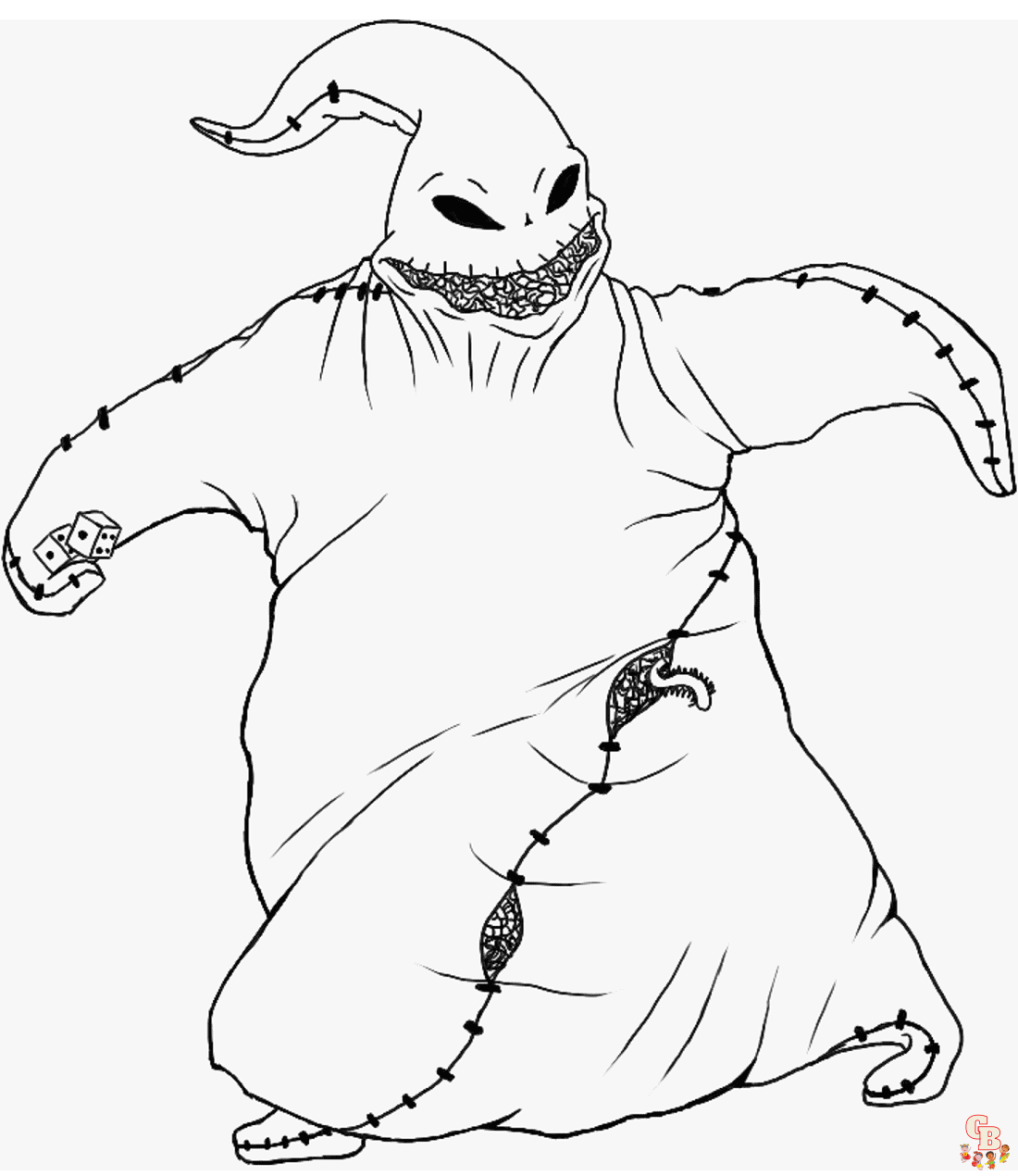 Oogie Boogie Coloring Pages