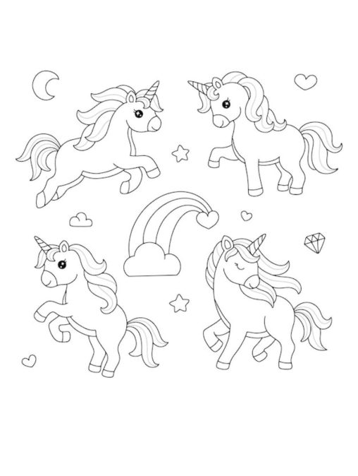 Free Printable Unicorn Coloring Pages For Kids and Adults