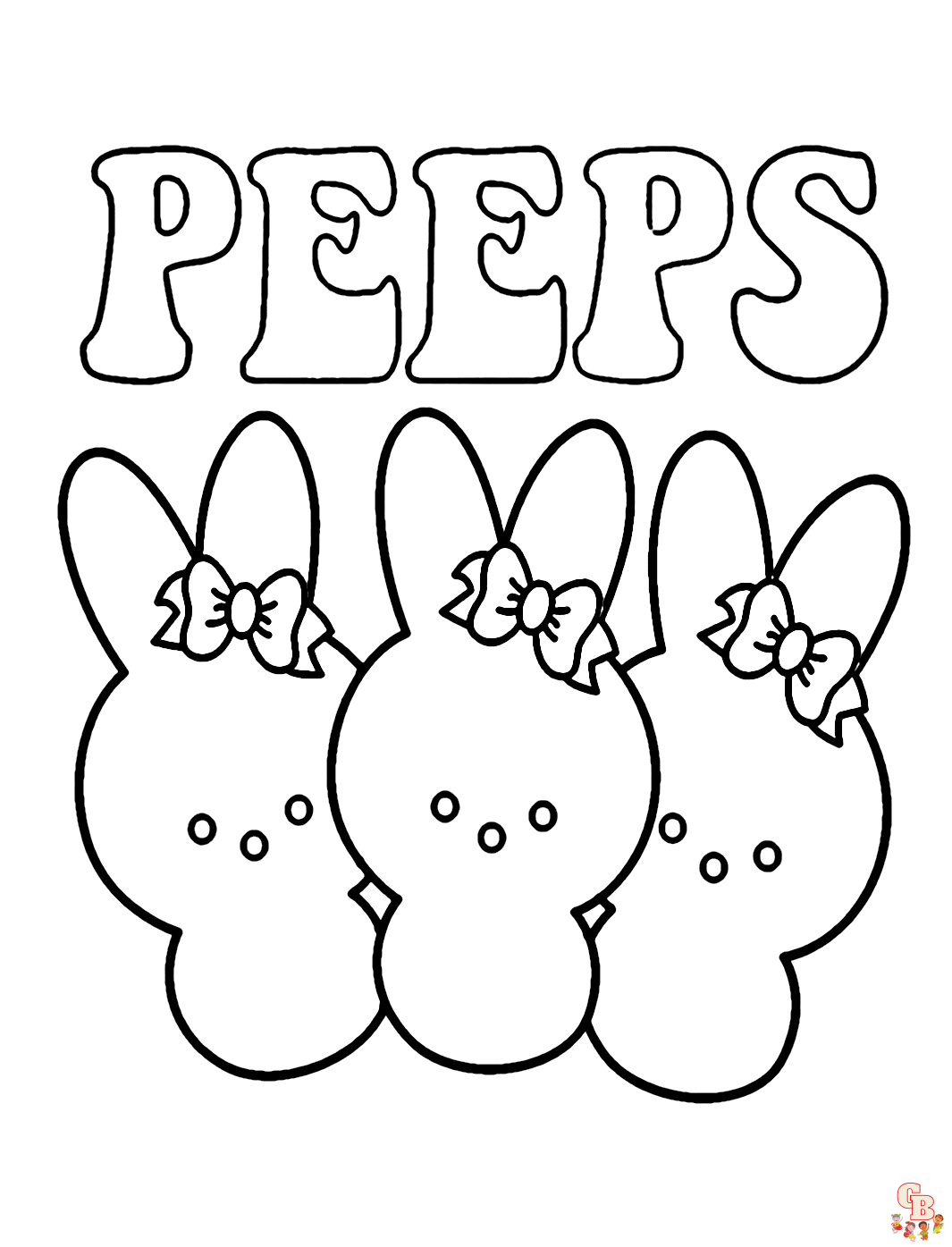 peeps coloring pages to print