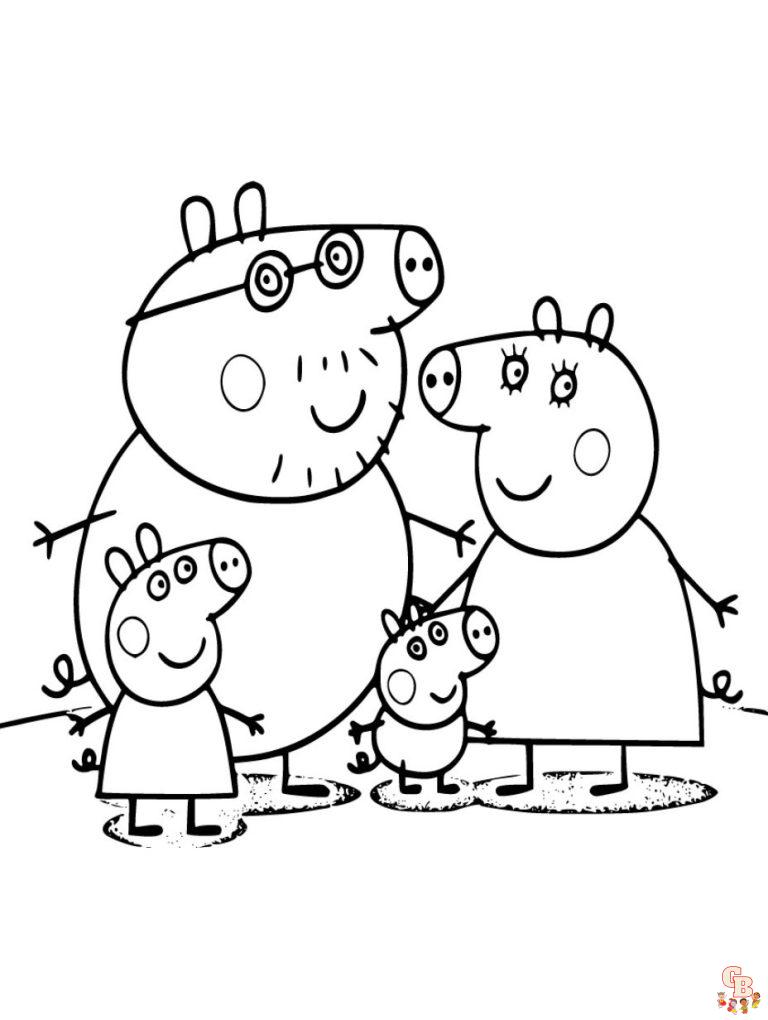 Peppa Pig Coloring Pages: A Fun and Engaging Activity for Kids