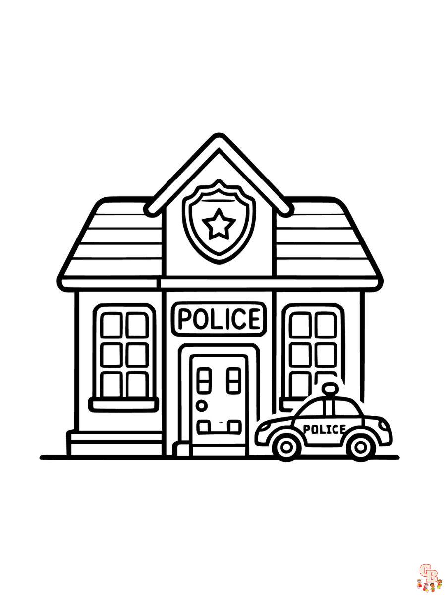 police coloring pages pdf