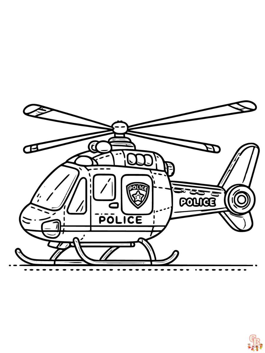 police coloring pages printable free