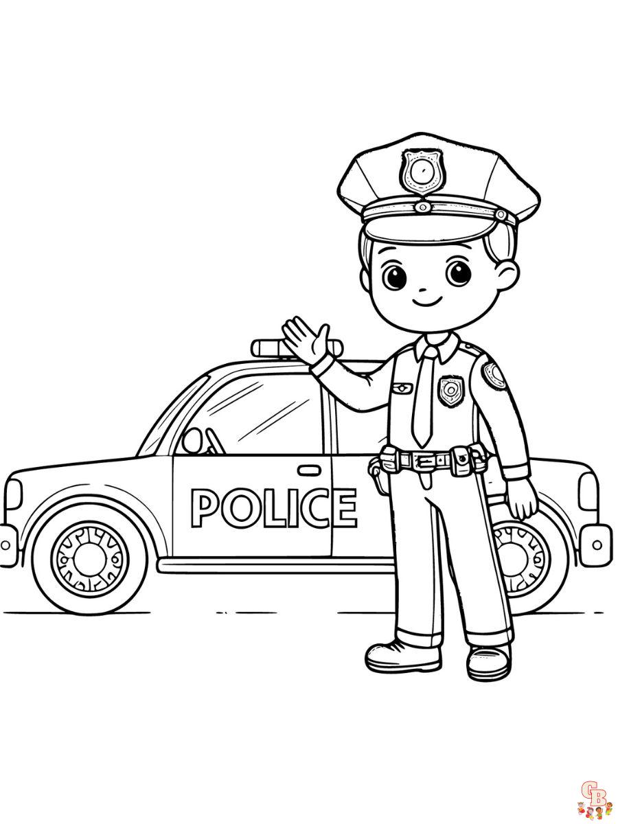 policeman coloring pages