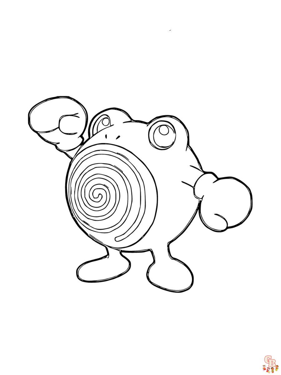 poliwhirl coloring pages
