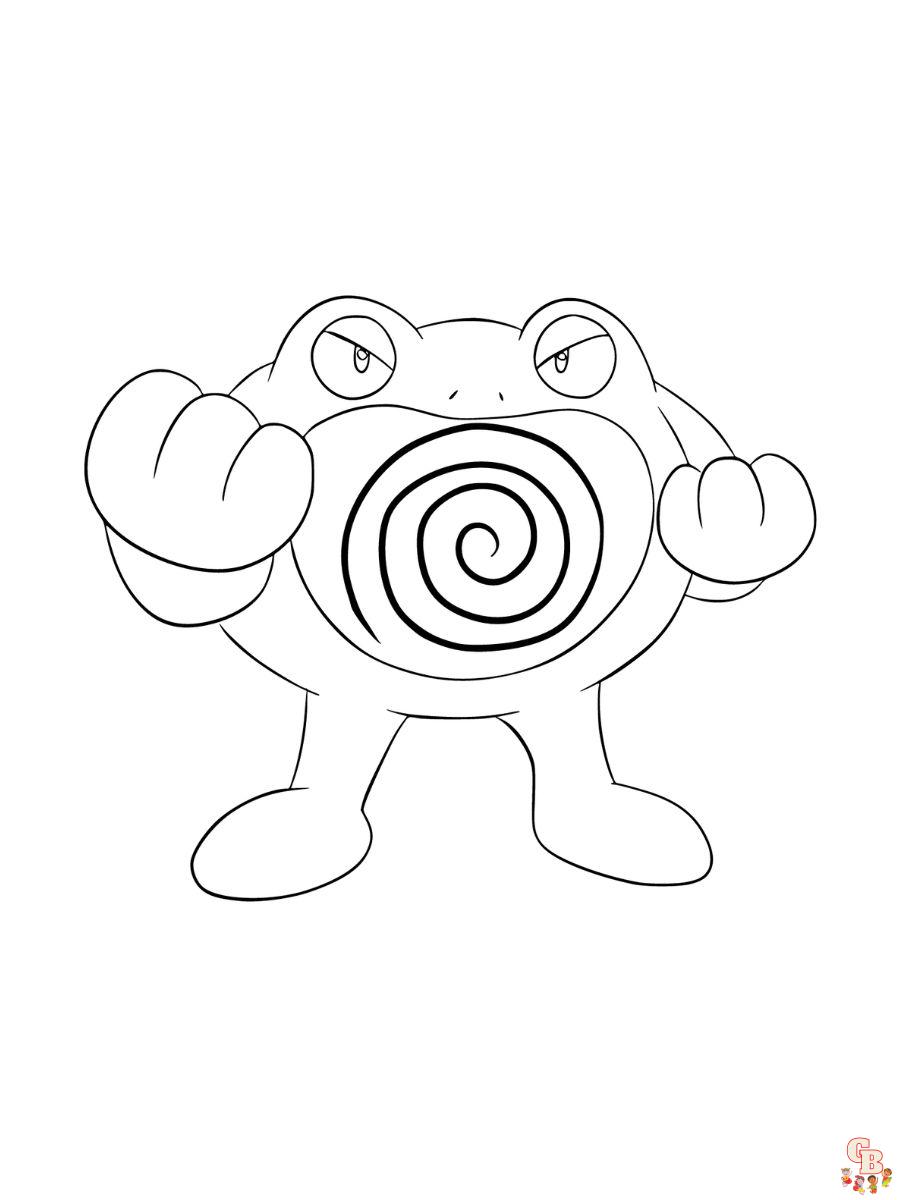 poliwrath coloring pages