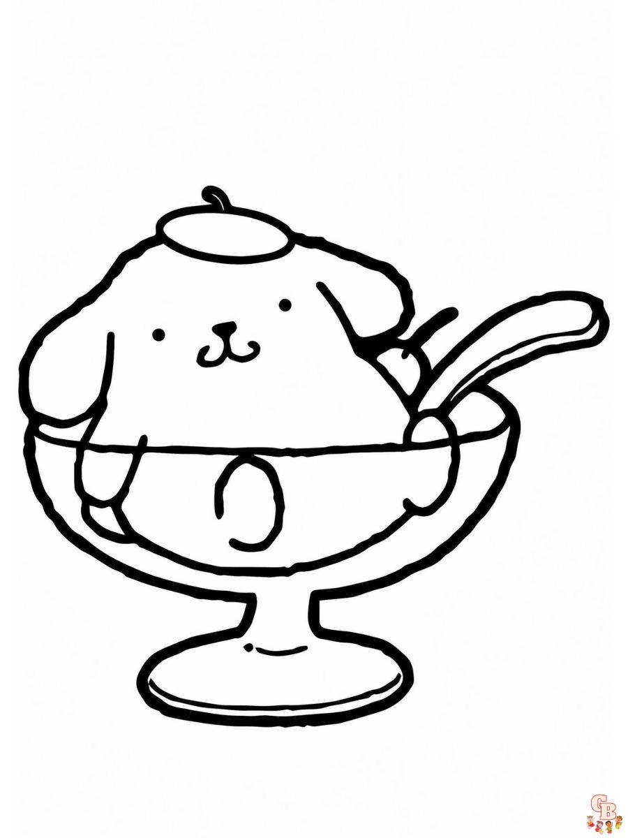 pompompurin coloring pages free for kids
