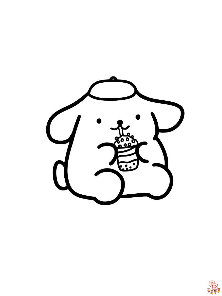 pompompurin coloring pages to print out