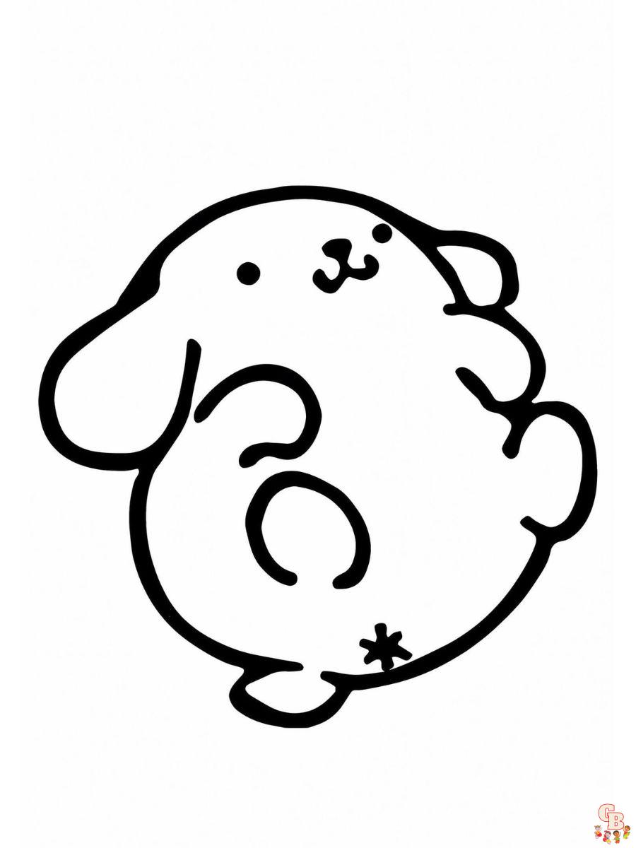 pompompurin coloring sheets free