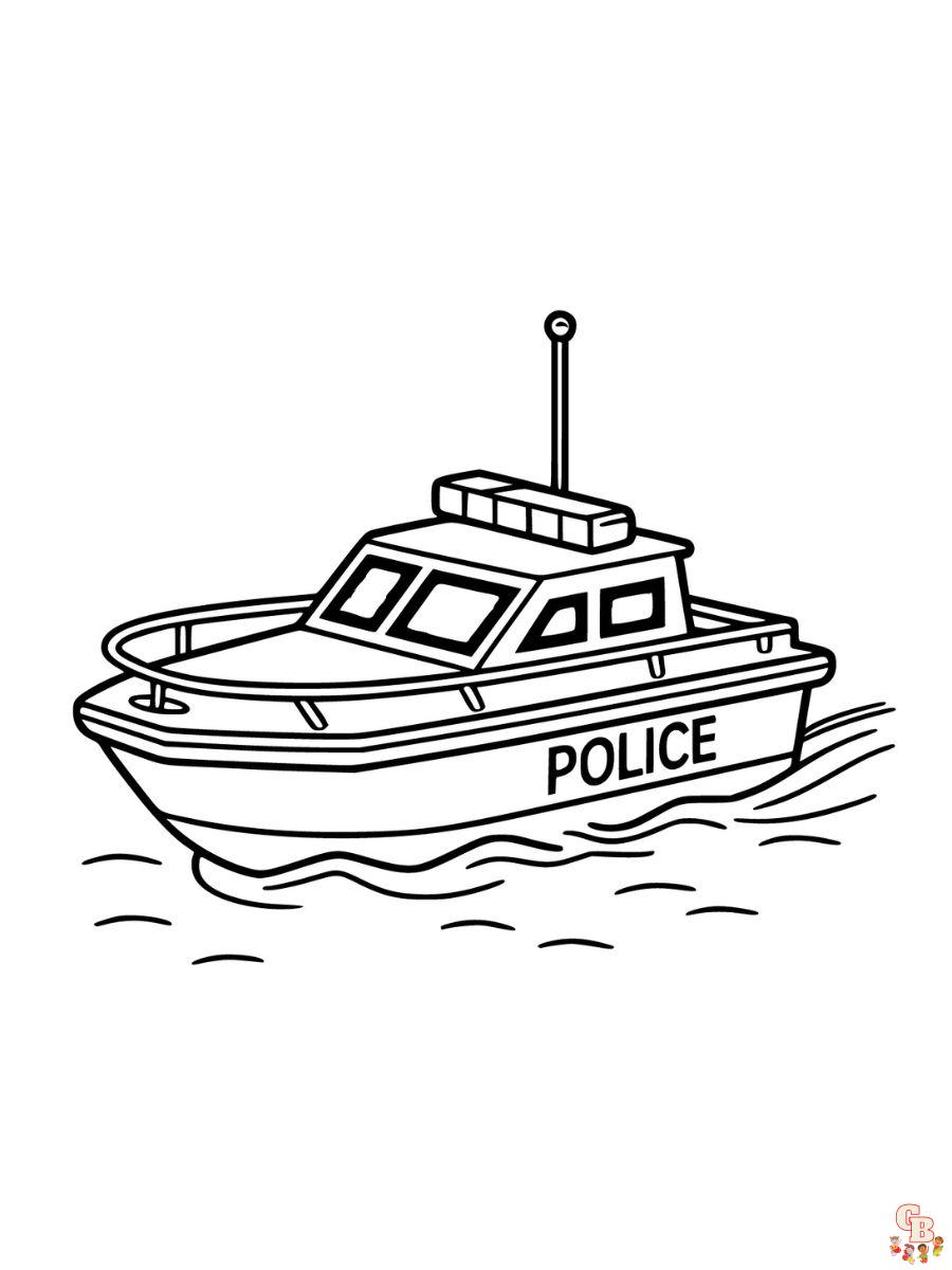 preschool police coloring pages free