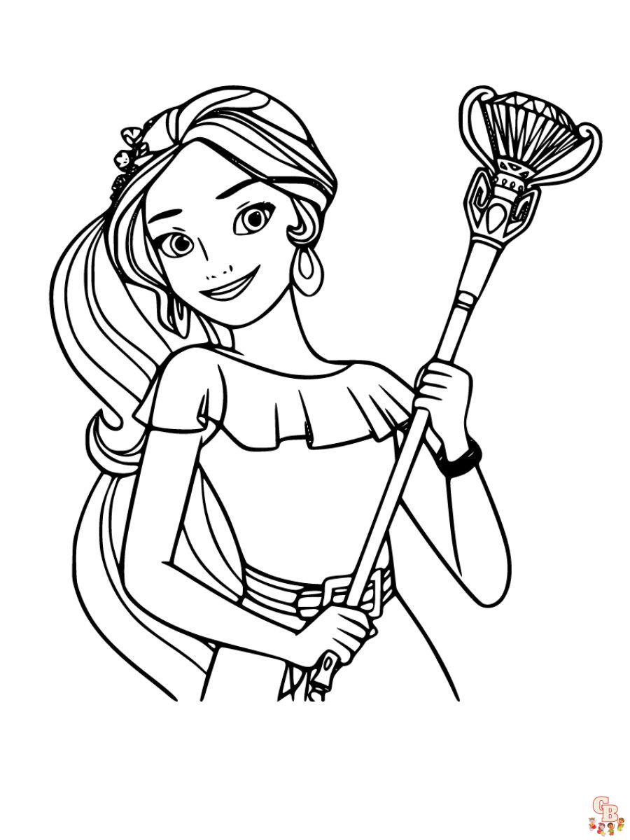 princess elena coloring page