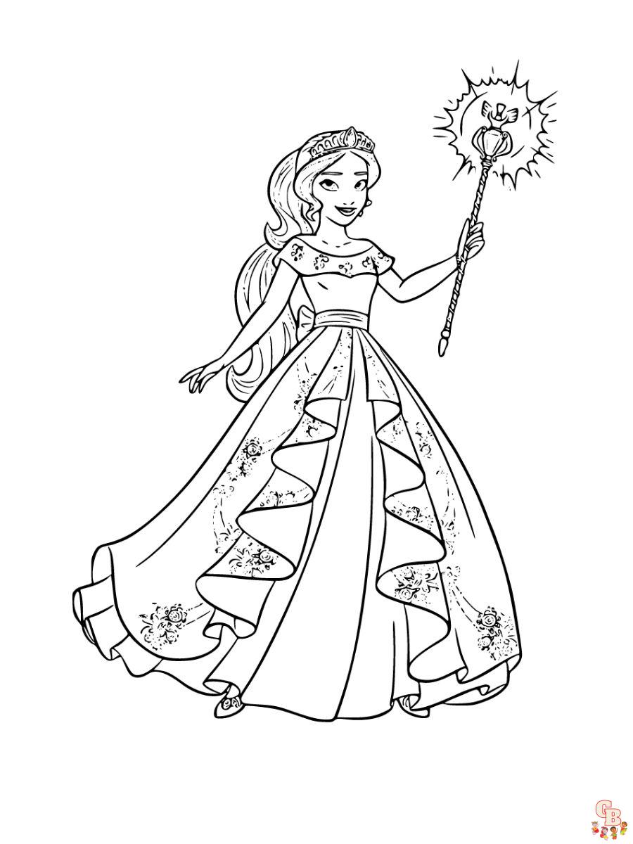 princess elena coloring pages to print