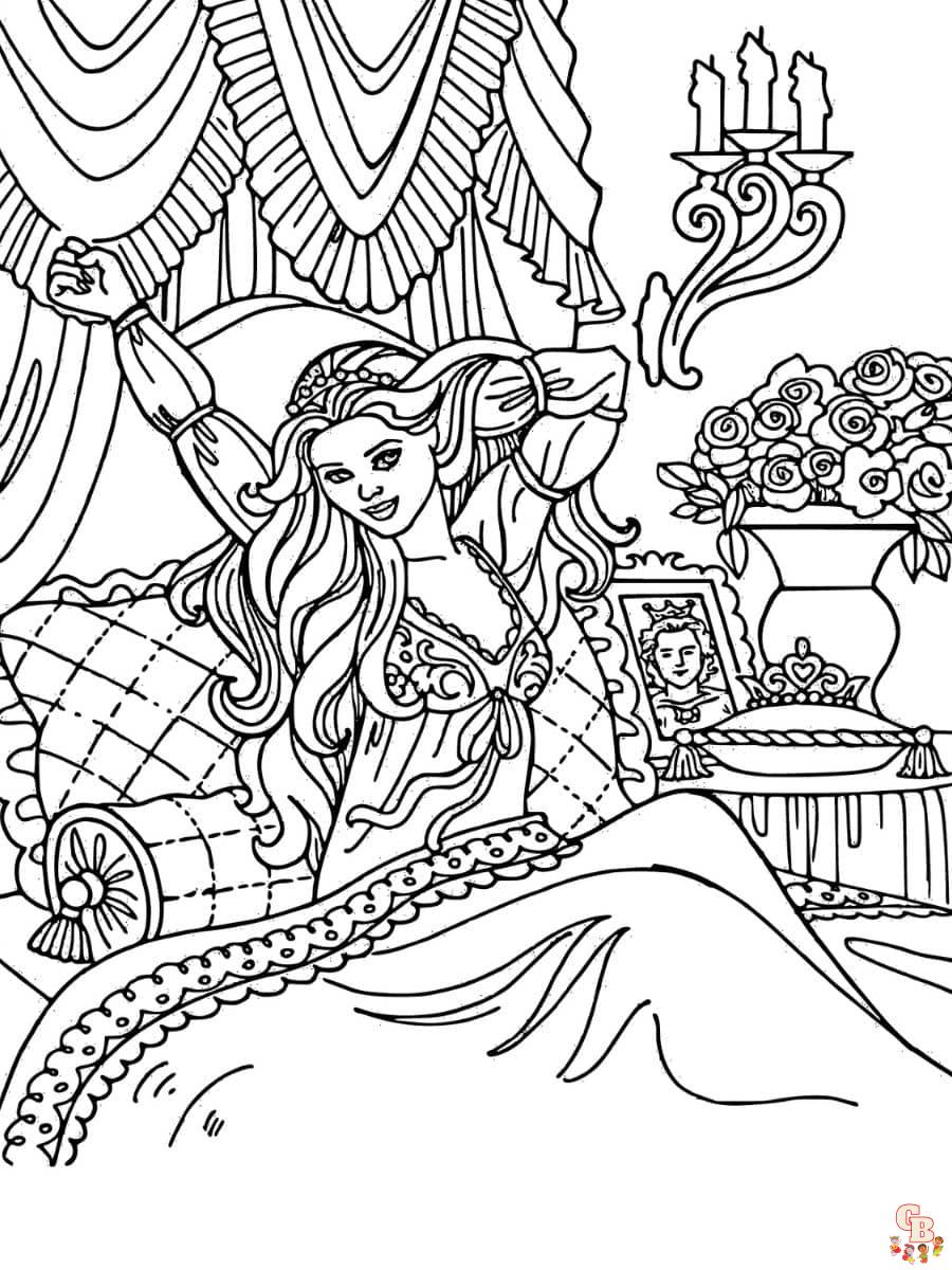 dibujos de la princesa leonora para colorear gratis