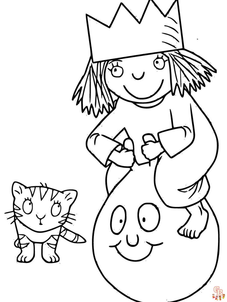 princess little tv series coloring pages